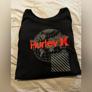 Hurley Black and Red Short Sleeved Top